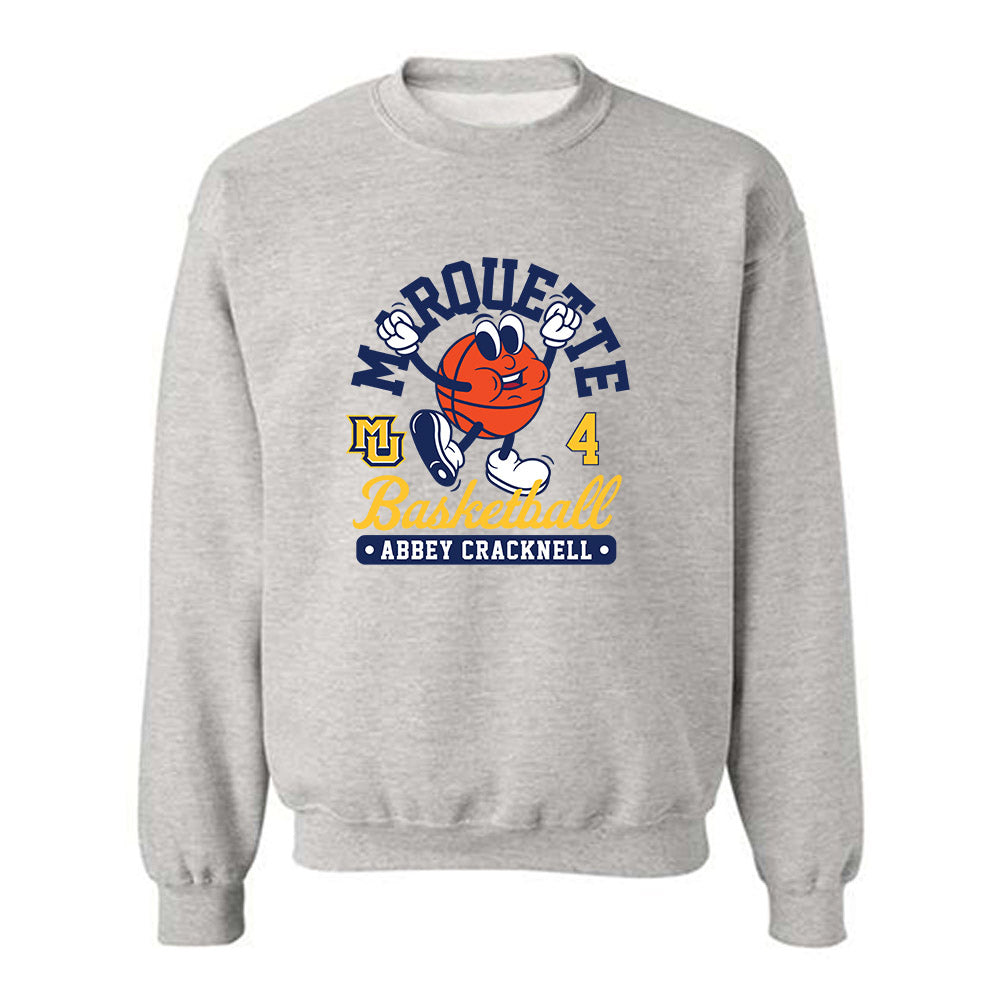 Marquette - NCAA Women's Basketball : Abbey Cracknell - Fashion Shersey Crewneck Sweatshirt-0