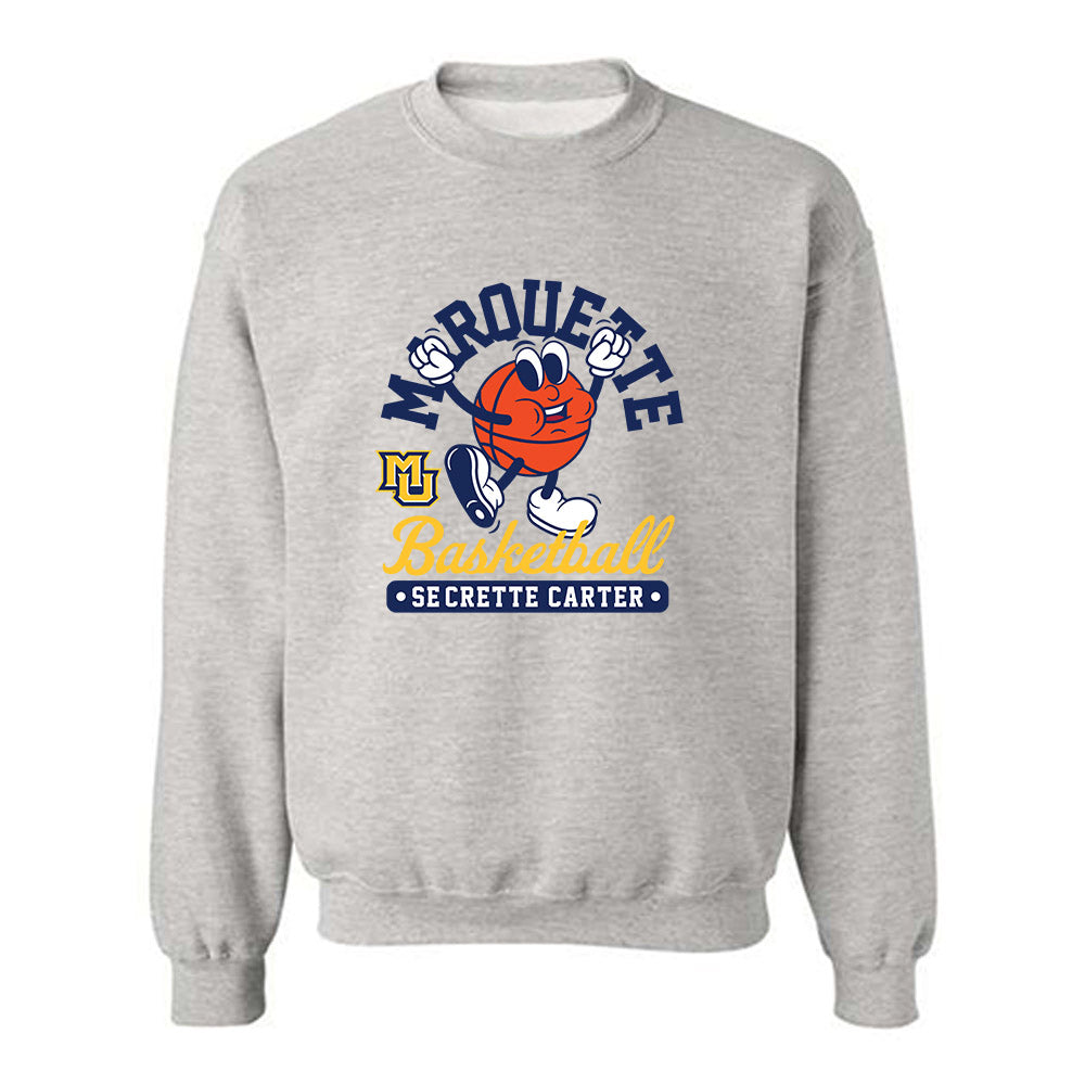 Marquette - NCAA Women's Basketball : Se'Crette Carter - Fashion Shersey Crewneck Sweatshirt-0