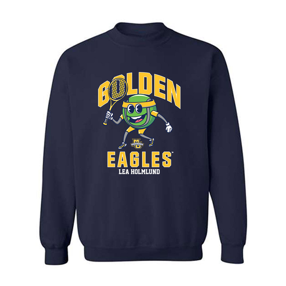 Marquette - NCAA Women's Tennis : Lea Holmlund - Fashion Shersey Crewneck Sweatshirt-0