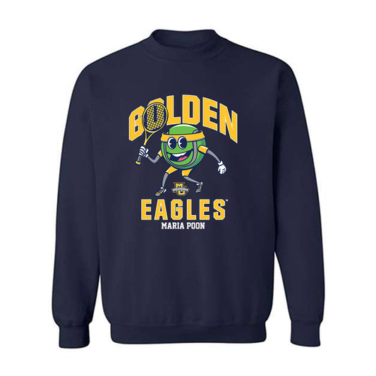 Marquette - NCAA Women's Tennis : Maria Poon - Fashion Shersey Crewneck Sweatshirt-0