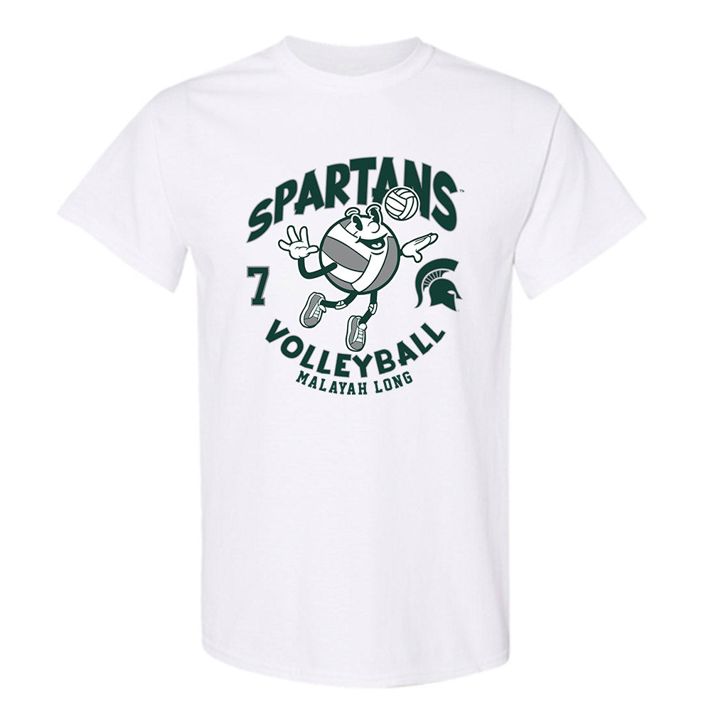 Michigan State - NCAA Women's Volleyball : Malayah Long - Fashion Shersey T-Shirt-0