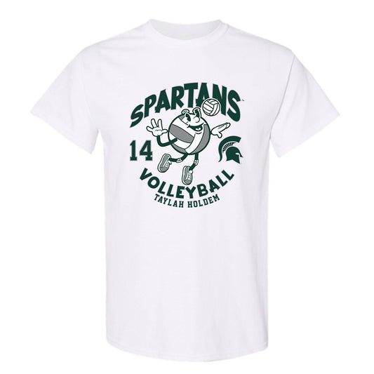 Michigan State - NCAA Women's Volleyball : Taylah Holdem - Fashion Shersey T-Shirt-0