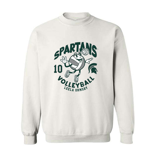 Michigan State - NCAA Women's Volleyball : Leela Ormsby - Fashion Shersey Crewneck Sweatshirt-0