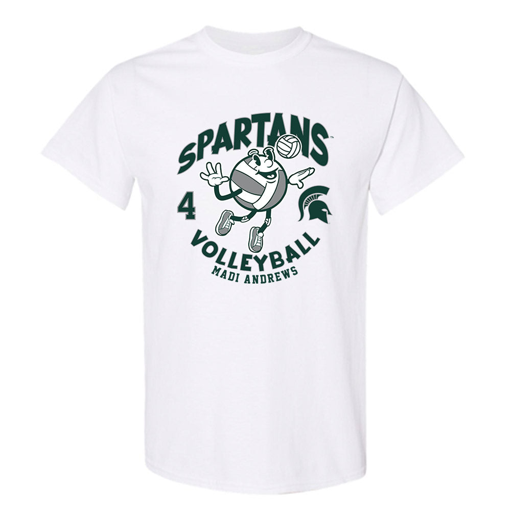 Michigan State - NCAA Women's Volleyball : Madi Andrews - Fashion Shersey T-Shirt-0