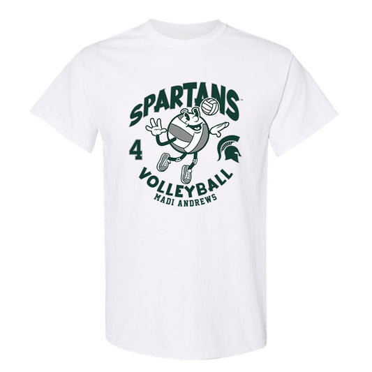 Michigan State - NCAA Women's Volleyball : Madi Andrews - Fashion Shersey T-Shirt-0