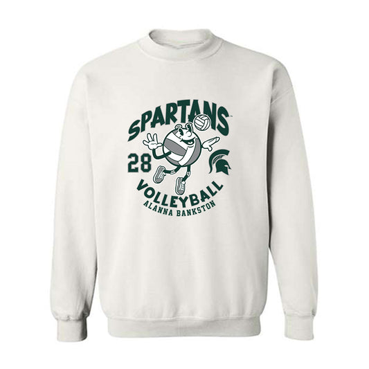 Michigan State - NCAA Women's Volleyball : Alanna Bankston - Fashion Shersey Crewneck Sweatshirt-0