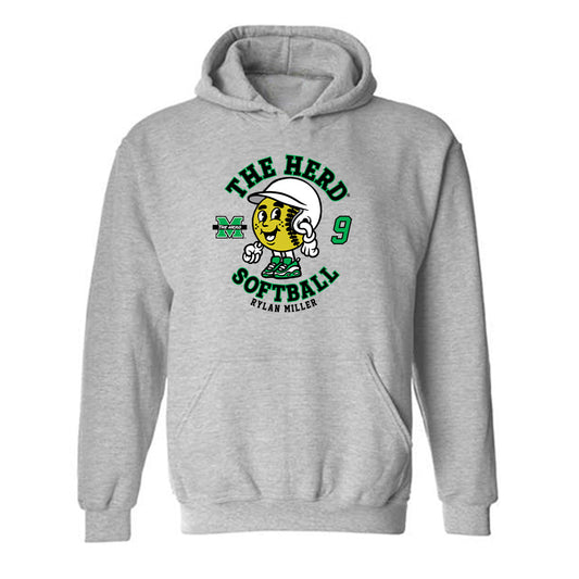 Marshall - NCAA Softball : Rylan Miller - Fashion Shersey Hooded Sweatshirt-0