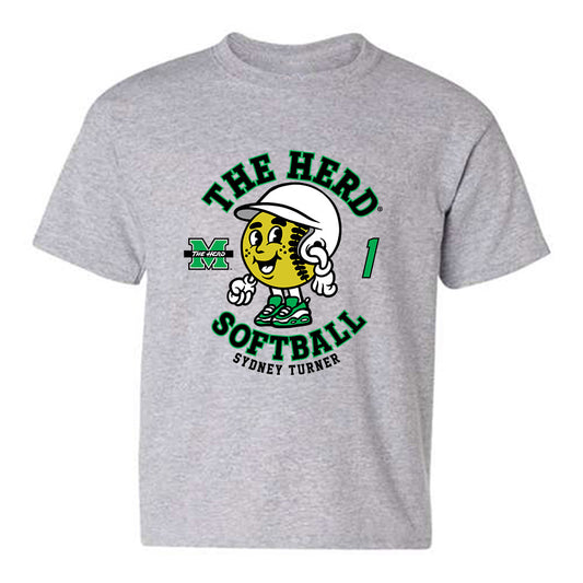 Marshall - NCAA Softball : Sydney Turner - Fashion Shersey Youth T-Shirt-0