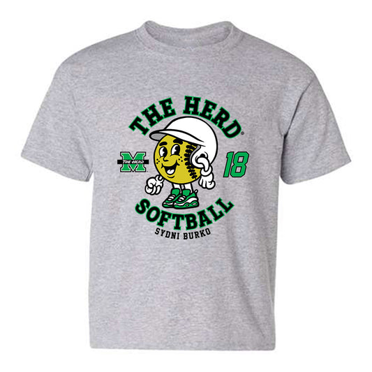 Marshall - NCAA Softball : Sydni Burko - Fashion Shersey Youth T-Shirt-0