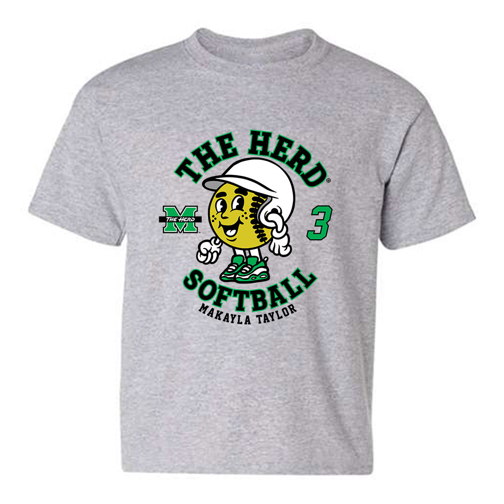 Marshall - NCAA Softball : Makayla Taylor - Fashion Shersey Youth T-Shirt-0
