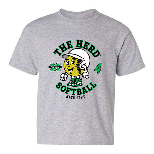 Marshall - NCAA Softball : Kate Spry - Fashion Shersey Youth T-Shirt-0