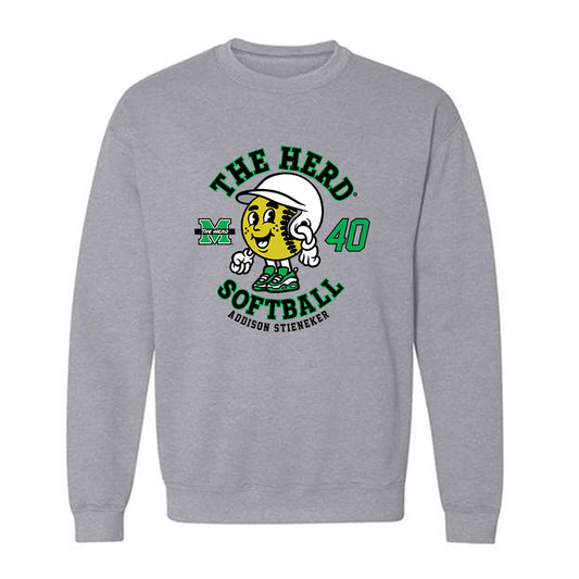 Marshall - NCAA Softball : Addison Stieneker - Fashion Shersey Crewneck Sweatshirt-0