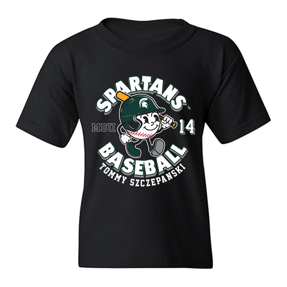 Michigan State - NCAA Baseball : Tommy Szczepanski - Youth T-Shirt-0