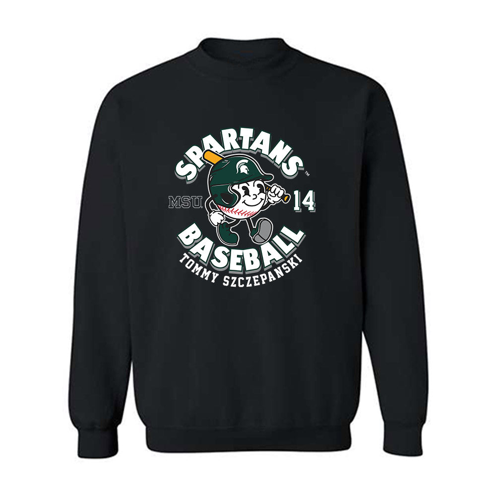 Michigan State - NCAA Baseball : Tommy Szczepanski - Crewneck Sweatshirt-0