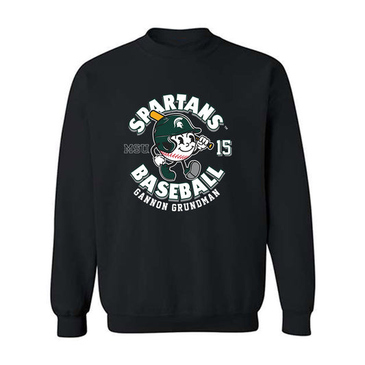 Michigan State - NCAA Baseball : Gannon Grundman - Crewneck Sweatshirt-0