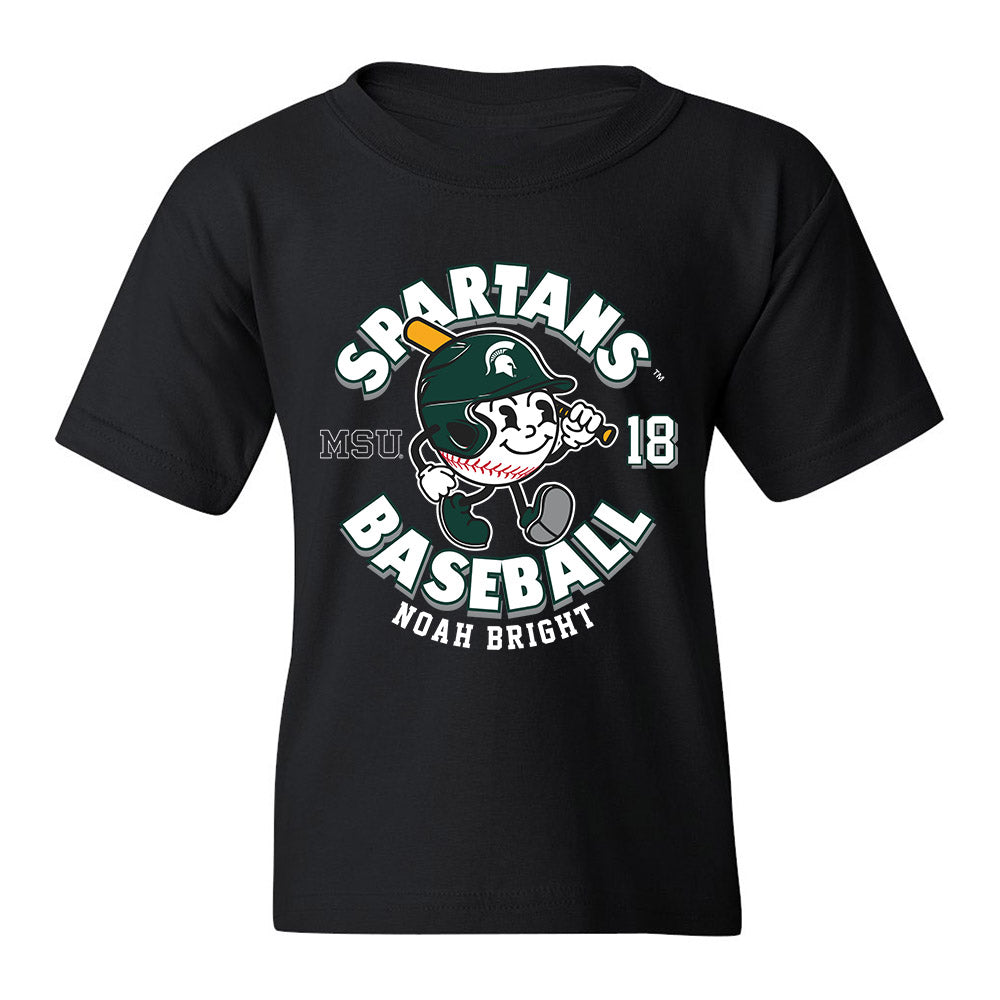 Michigan State - NCAA Baseball : Noah Bright - Youth T-Shirt