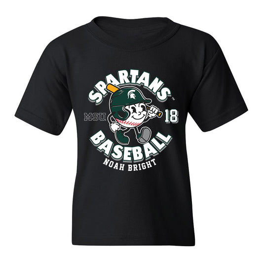 Michigan State - NCAA Baseball : Noah Bright - Youth T-Shirt