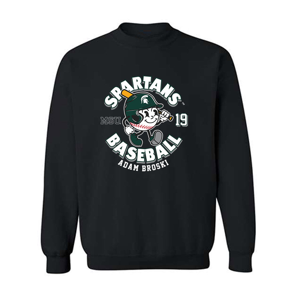 Michigan State - NCAA Baseball : Adam Broski - Crewneck Sweatshirt-0