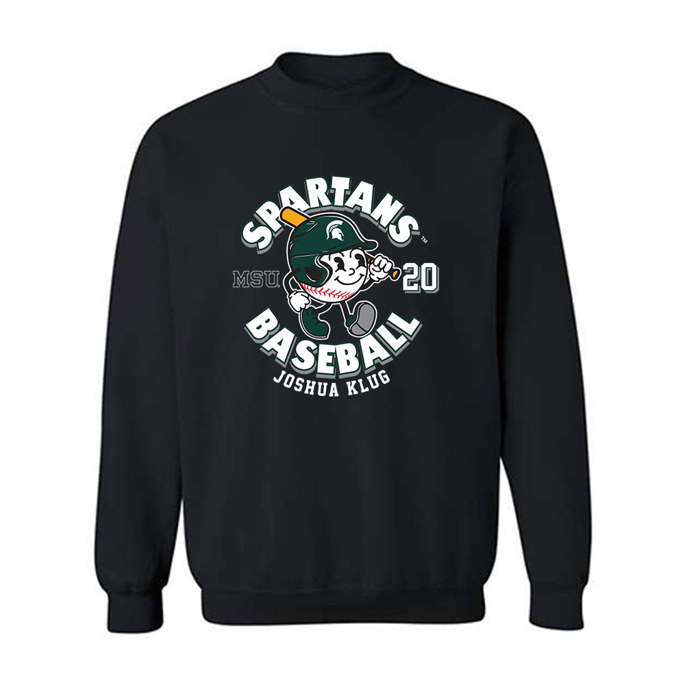 Michigan State - NCAA Baseball : Joshua Klug - Crewneck Sweatshirt-0