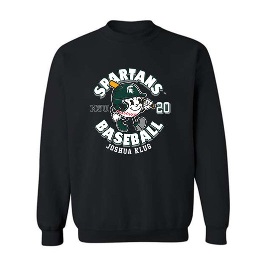Michigan State - NCAA Baseball : Joshua Klug - Crewneck Sweatshirt-0