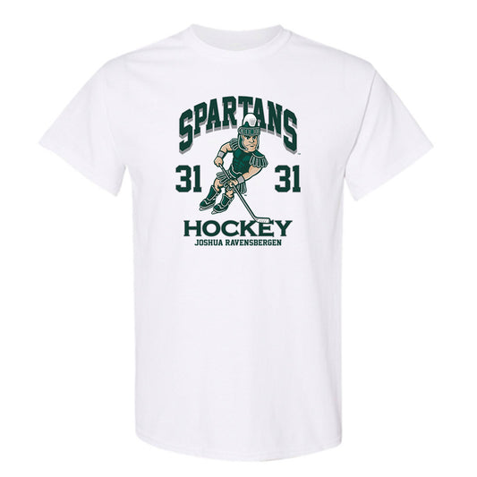 Michigan State - NCAA Men's Ice Hockey : Joshua Ravensbergen - Fashion Shersey T-Shirt-0