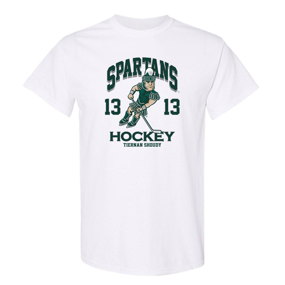 Michigan State - NCAA Men's Ice Hockey : Tiernan Shoudy - Fashion Shersey T-Shirt-0