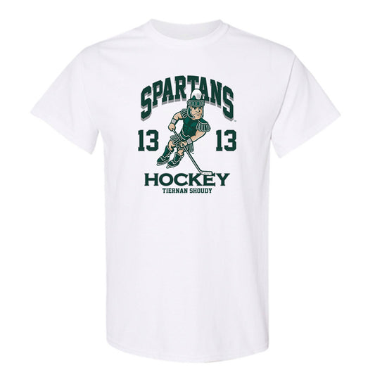 Michigan State - NCAA Men's Ice Hockey : Tiernan Shoudy - Fashion Shersey T-Shirt-0