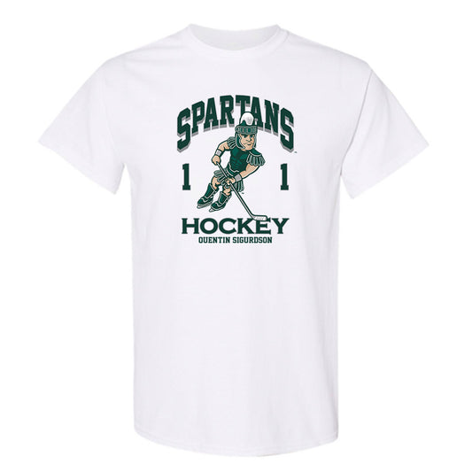 Michigan State - NCAA Men's Ice Hockey : Quentin Sigurdson - Fashion Shersey T-Shirt-0