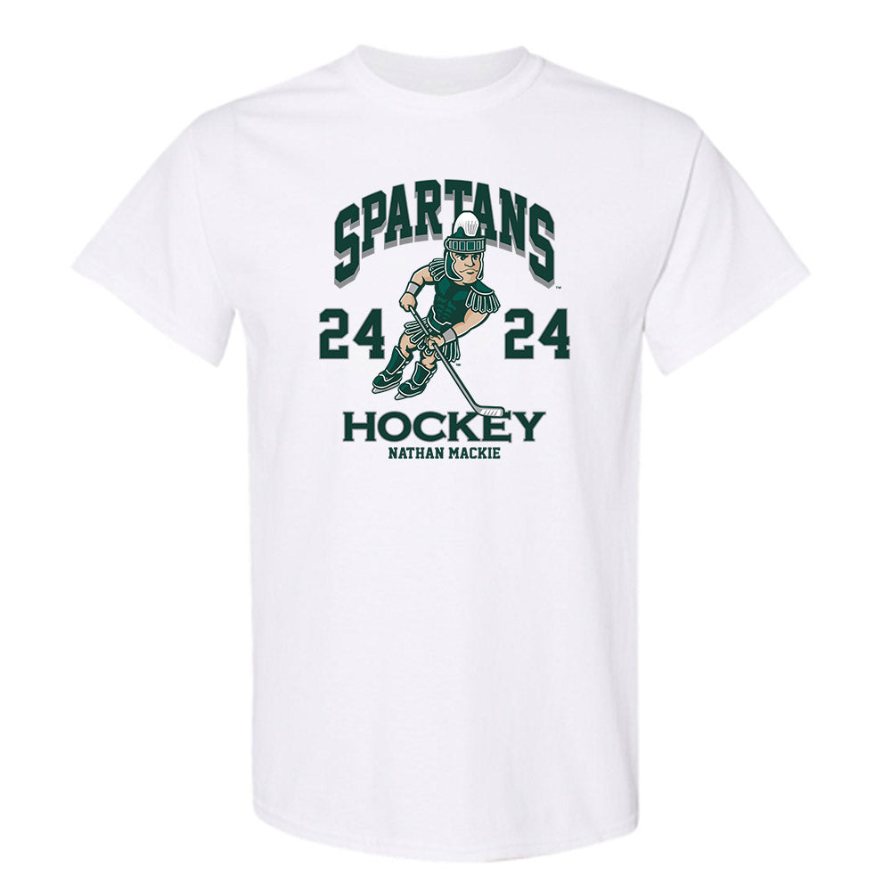 Michigan State - NCAA Men's Ice Hockey : Nathan Mackie - Fashion Shersey T-Shirt