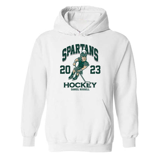 Michigan State - NCAA Men's Ice Hockey : Daniel Russell - Fashion Shersey Hooded Sweatshirt-0