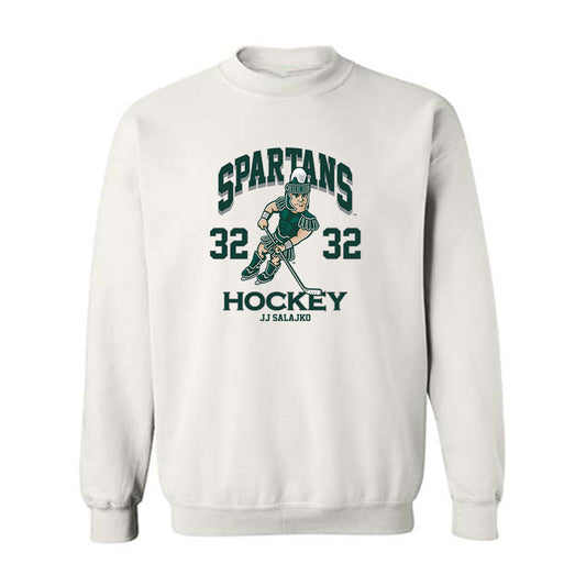Michigan State - NCAA Men's Ice Hockey : Jj Salajko - Fashion Shersey Crewneck Sweatshirt-0