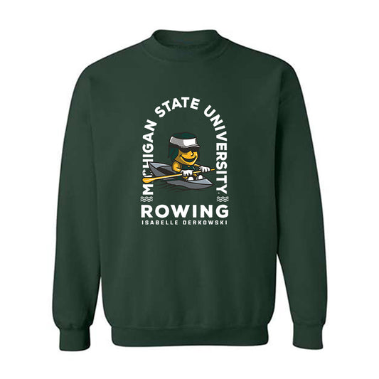 Michigan State - NCAA Women's Rowing : Isabelle Derkowski - Fashion Shersey Crewneck Sweatshirt-0