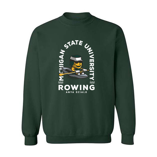 Michigan State - NCAA Women's Rowing : Anya Dzialo - Fashion Shersey Crewneck Sweatshirt-0