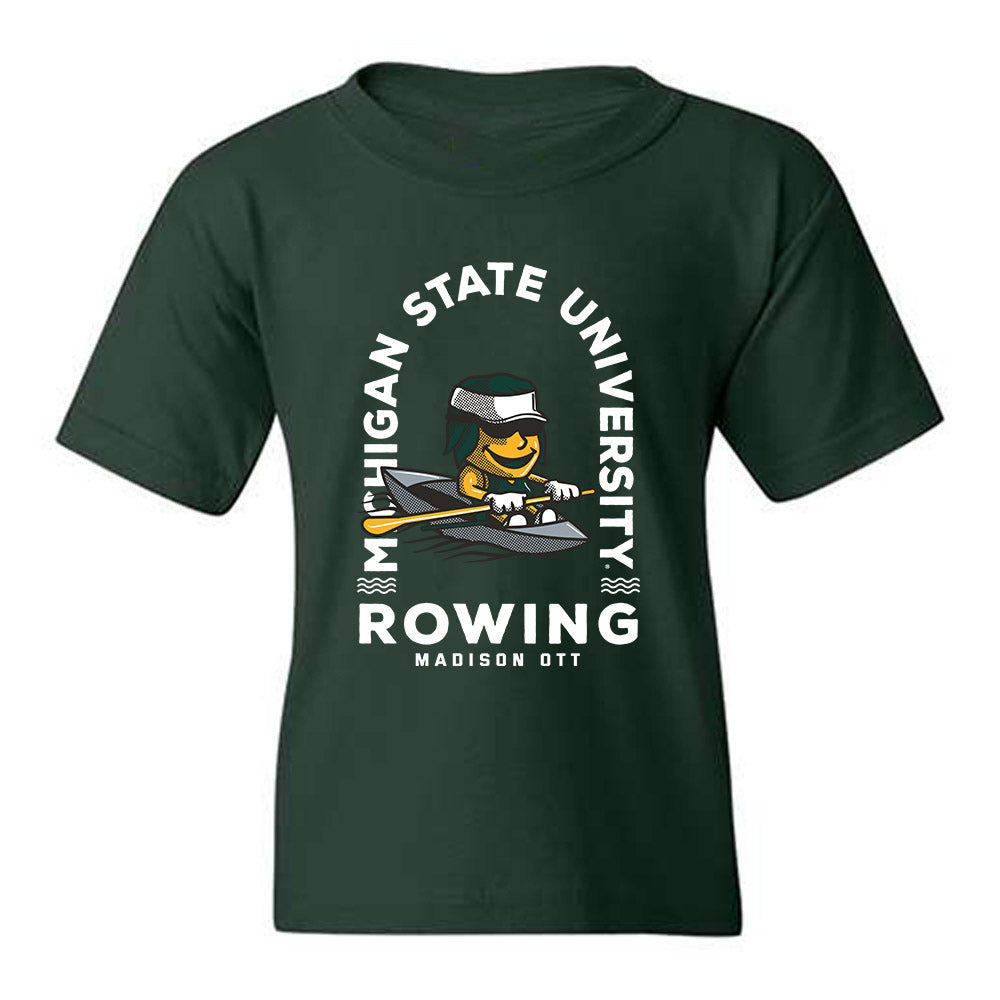 Michigan State - NCAA Women's Rowing : Madison Ott - Fashion Shersey Youth T-Shirt-0