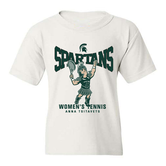 Michigan State - NCAA Women's Tennis : Anna Tsitavets - Fashion Shersey Youth T-Shirt-0