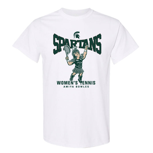 Michigan State - NCAA Women's Tennis : Amiya Bowles - Fashion Shersey T-Shirt-0