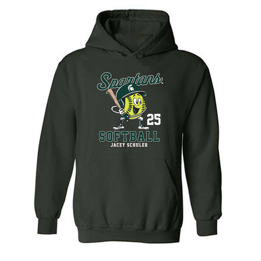 Michigan State - NCAA Softball : Jacey Schuler - Hooded Sweatshirt-0