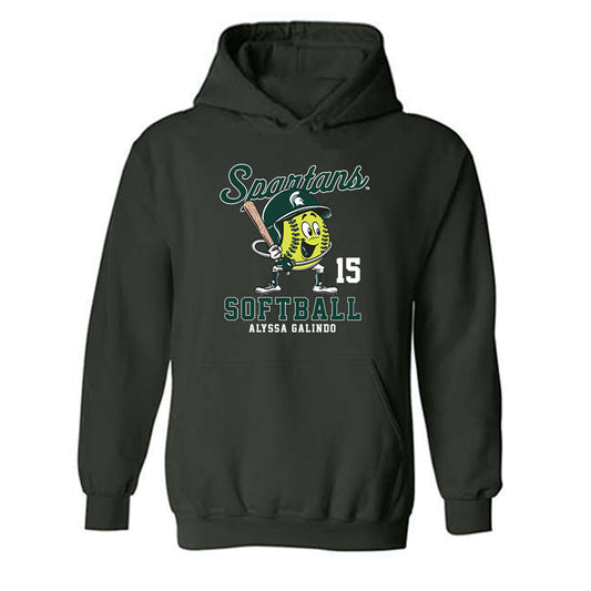 Michigan State - NCAA Softball : Alyssa Galindo - Hooded Sweatshirt-0