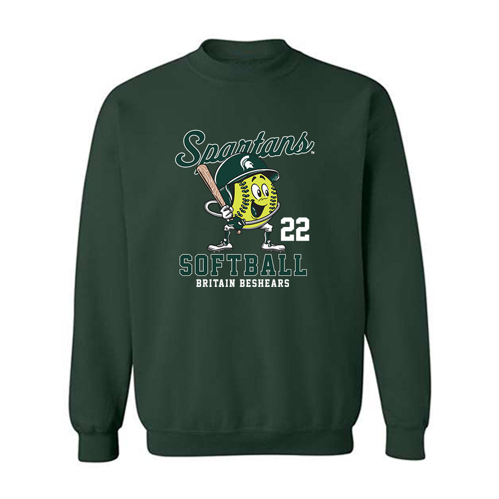 Michigan State - NCAA Softball : Britain Beshears - Crewneck Sweatshirt