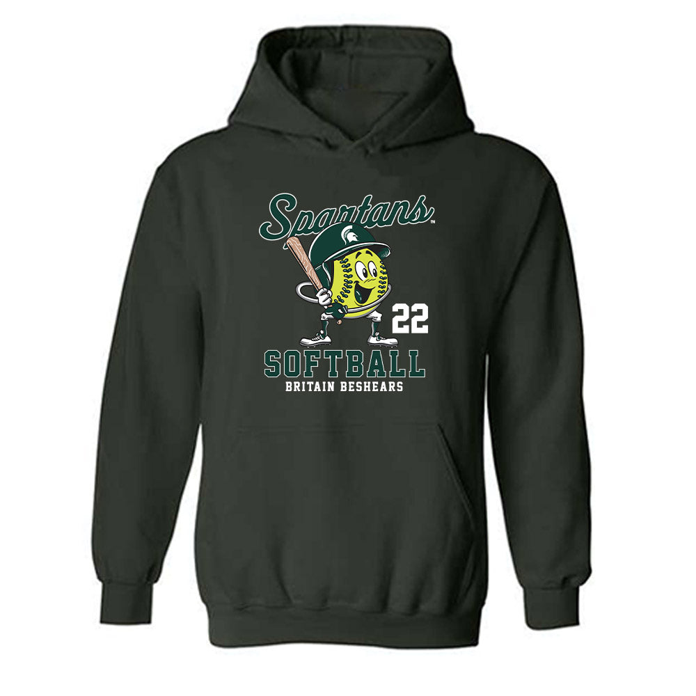 Michigan State - NCAA Softball : Britain Beshears - Hooded Sweatshirt