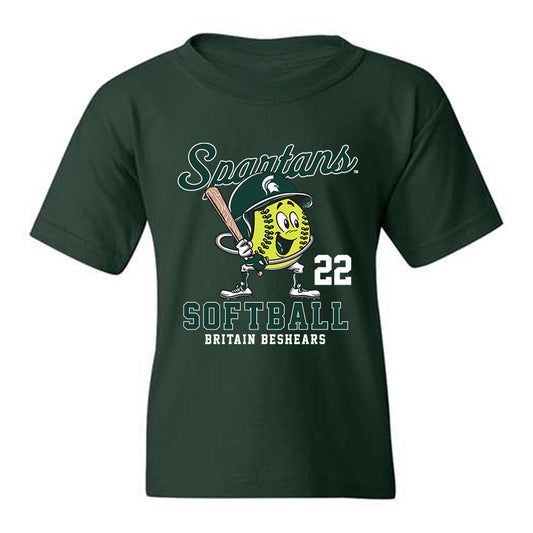 Michigan State - NCAA Softball : Britain Beshears - Youth T-Shirt