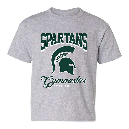 Michigan State - NCAA Women's Gymnastics : Naya Howard - Fashion Shersey Youth T-Shirt-0