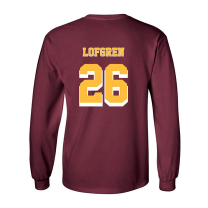Minnesota - NCAA Men's Ice Hockey : Axel Lofgren - Replica Shersey Long Sleeve T-Shirt-1