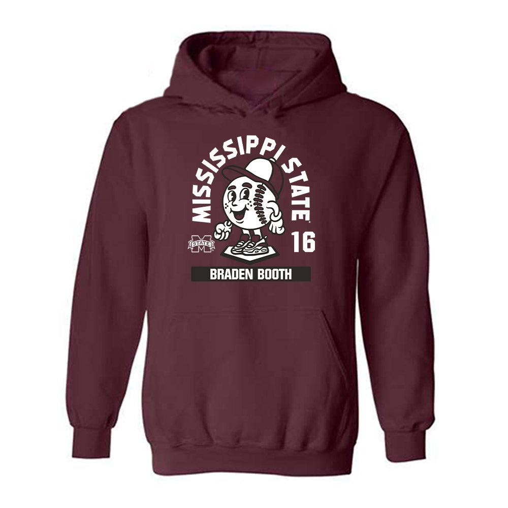 Mississippi State - NCAA Baseball : Braden Booth - Hooded Sweatshirt-0