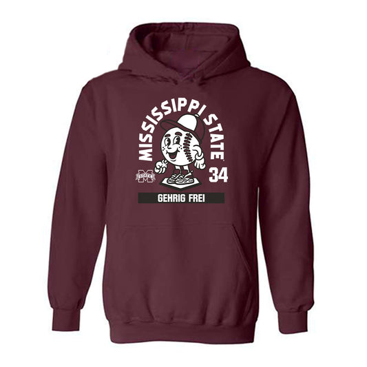 Mississippi State - NCAA Baseball : Gehrig Frei - Hooded Sweatshirt-0