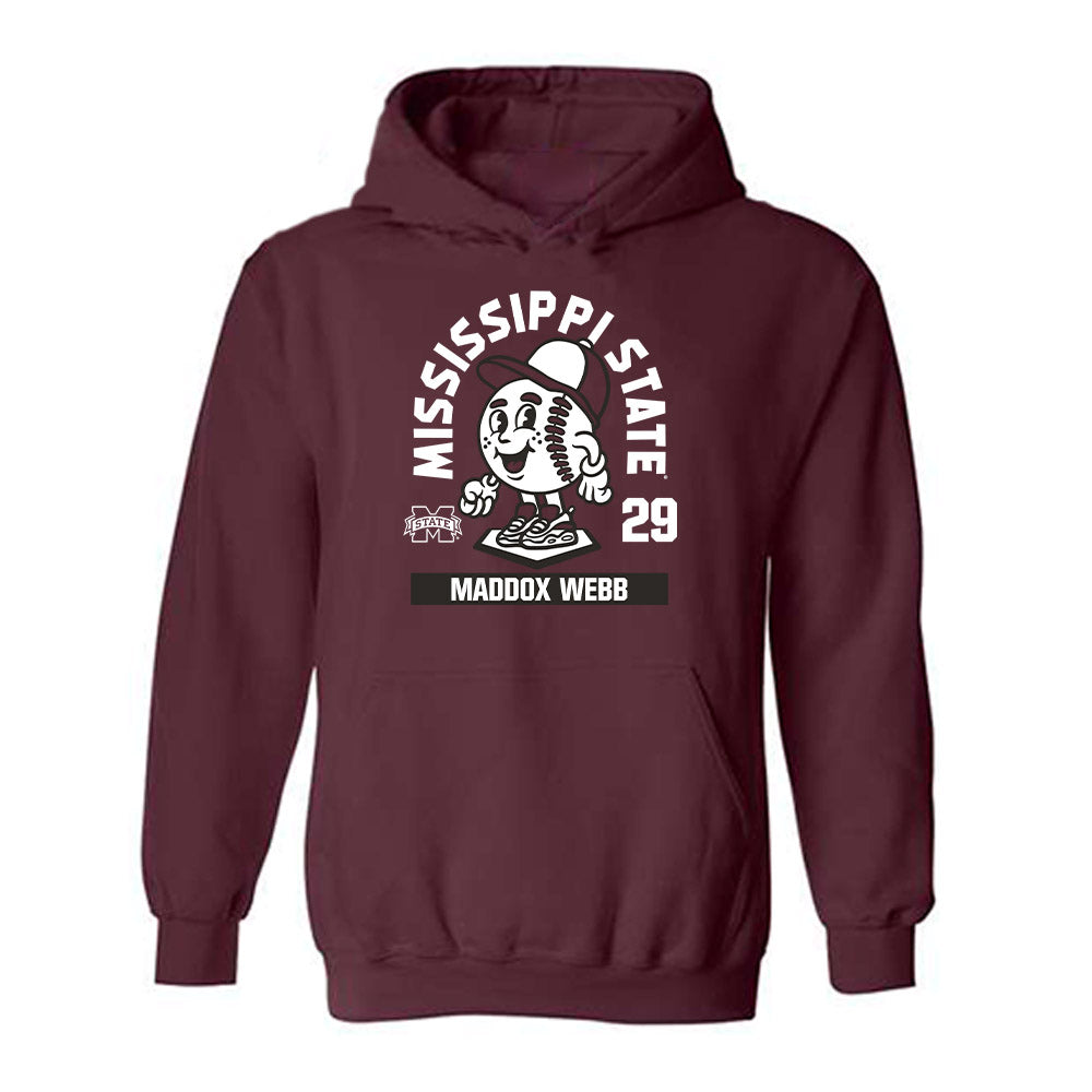 Mississippi State - NCAA Baseball : Maddox Webb - Hooded Sweatshirt-0