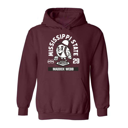 Mississippi State - NCAA Baseball : Maddox Webb - Hooded Sweatshirt-0