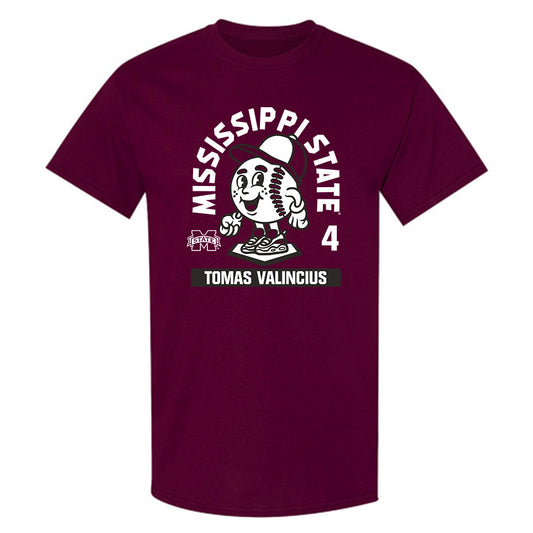 Mississippi State - NCAA Baseball : Tomas Valincius - T-Shirt-0