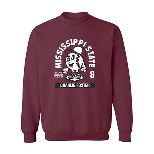 Mississippi State - NCAA Baseball : Charlie Foster - Crewneck Sweatshirt-0