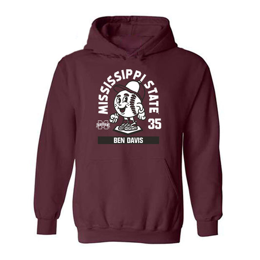 Mississippi State - NCAA Baseball : Ben Davis - Hooded Sweatshirt-0